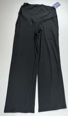 Velvelhall Women's Maternity Wide Leg Yoga Pants